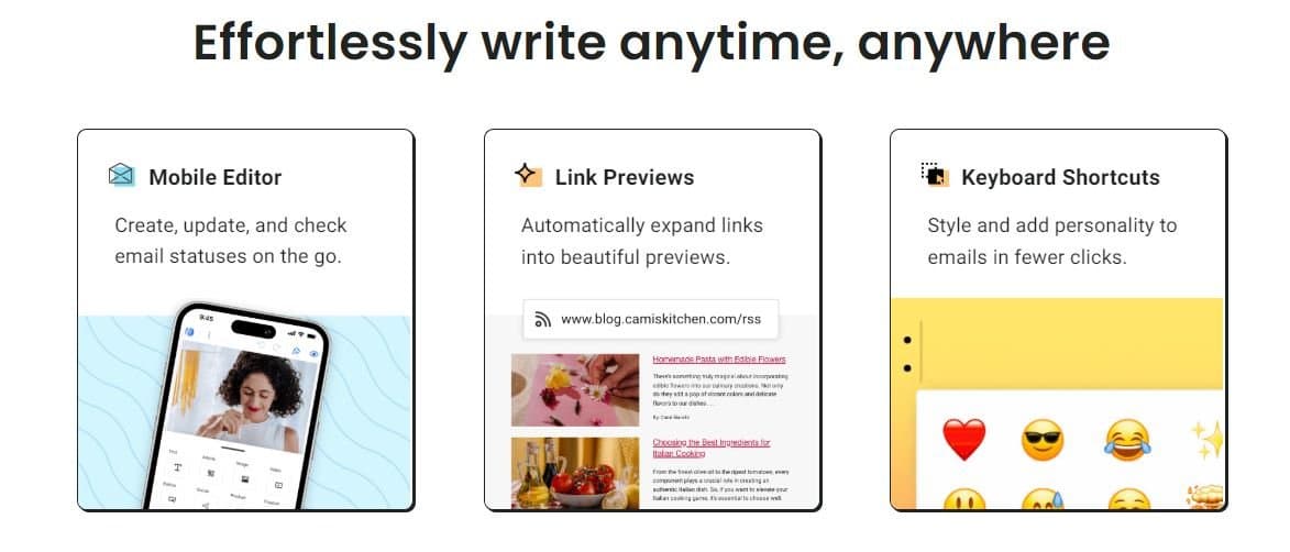 AWeber Mobile Editor