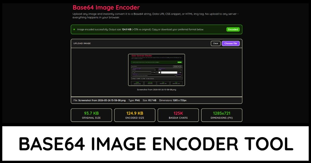 Base64 Image Encoder