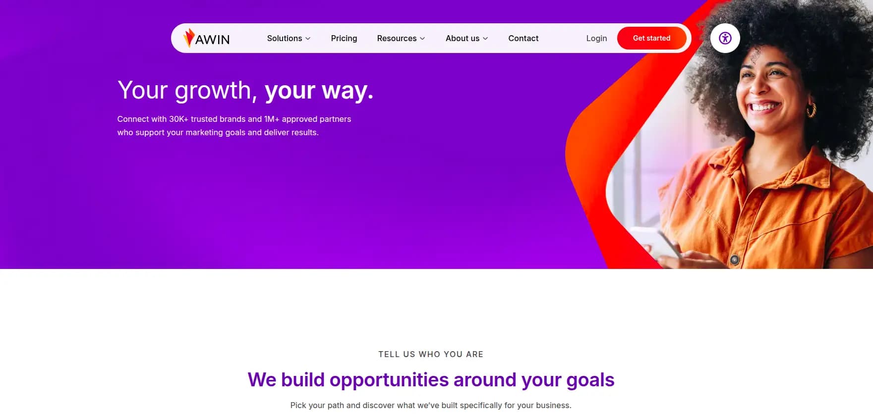 Awin affiliate marketing platform dashboard