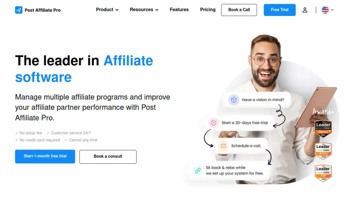 Post Affiliate Pro tracking and management software