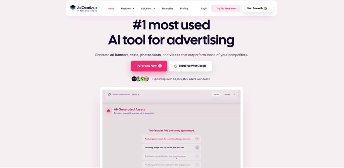 AdCreative.ai - AI-powered ad creative generation tool for marketers and agencies