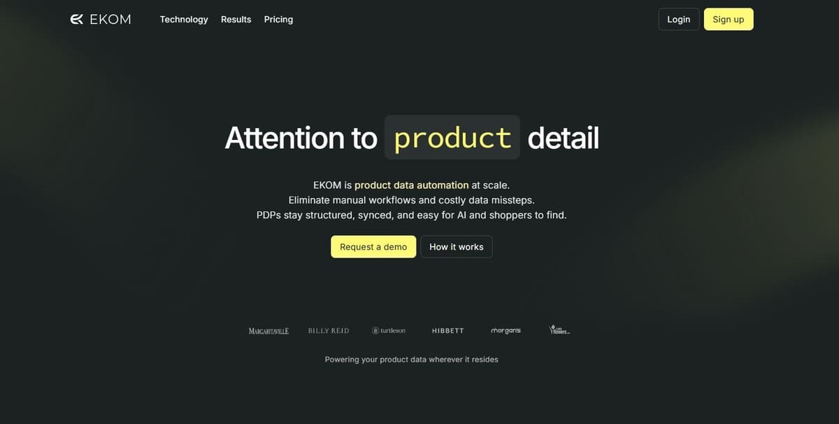 EKOM - AI-powered eCommerce product listing optimization platform