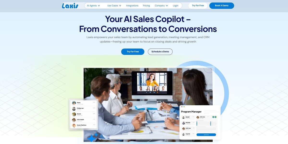 Laxis - AI-powered sales conversation analysis and CRM automation platform