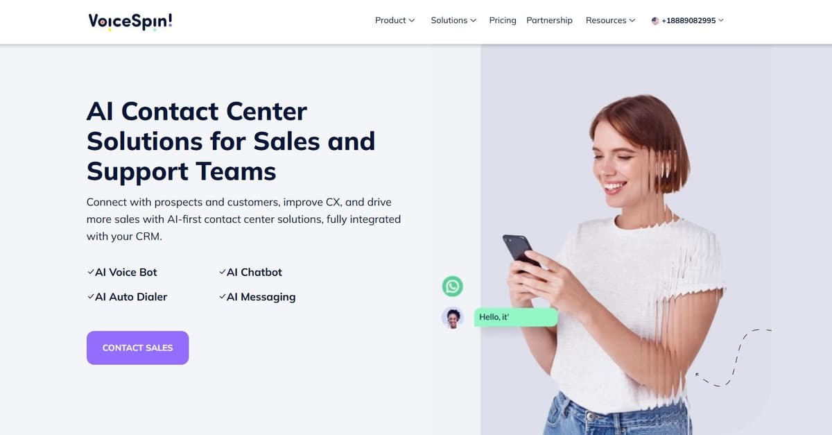 VoiceSpin - AI-driven contact center solutions for sales and customer support automation