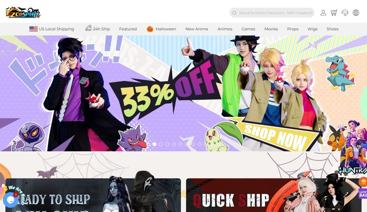 Ezcosplay professional anime costume manufacturing