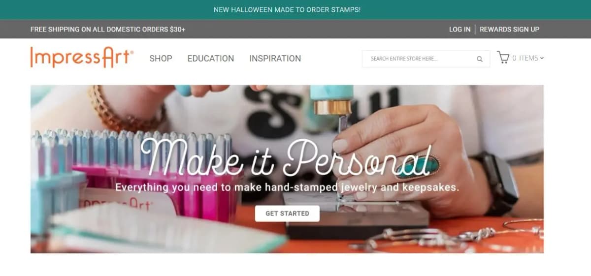 ImpressArt metal stamping tools and supplies