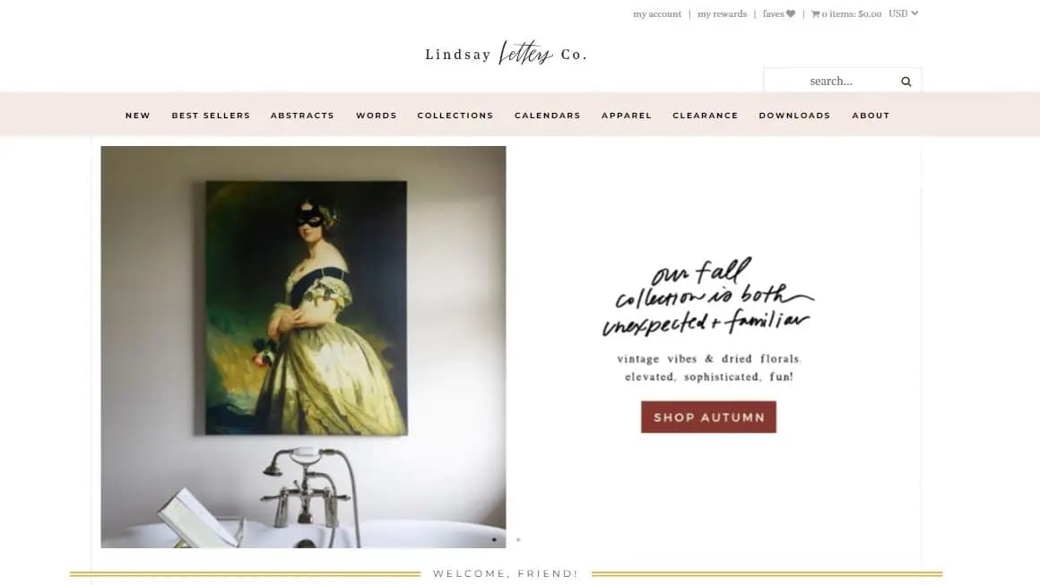 Lindsay Letters custom art prints in living room