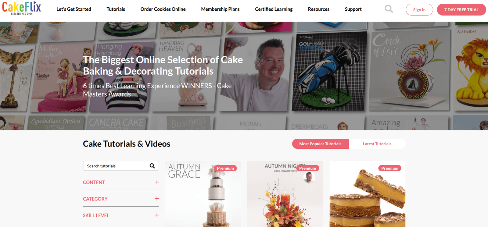 CakeFlix - Online platform for baking and cake decorating tutorials and courses