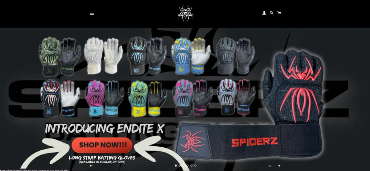 Spiderz Batting Gloves - High-performance baseball and softball batting gloves