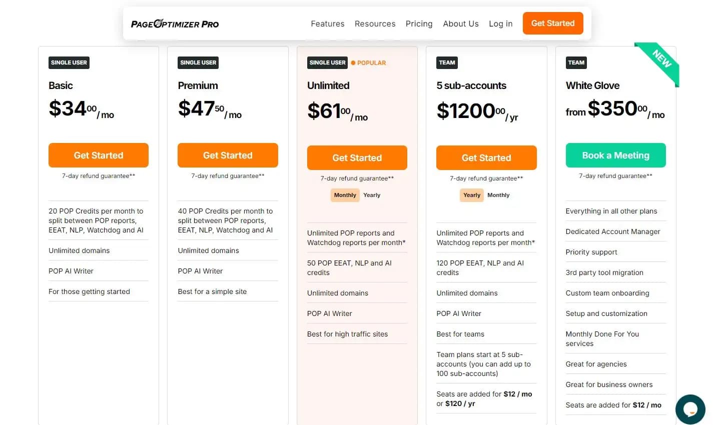 Page Optimizer Pro pricing