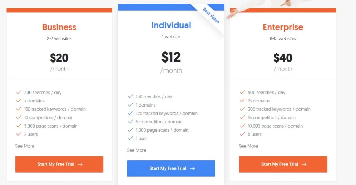 Ubersuggest pricing