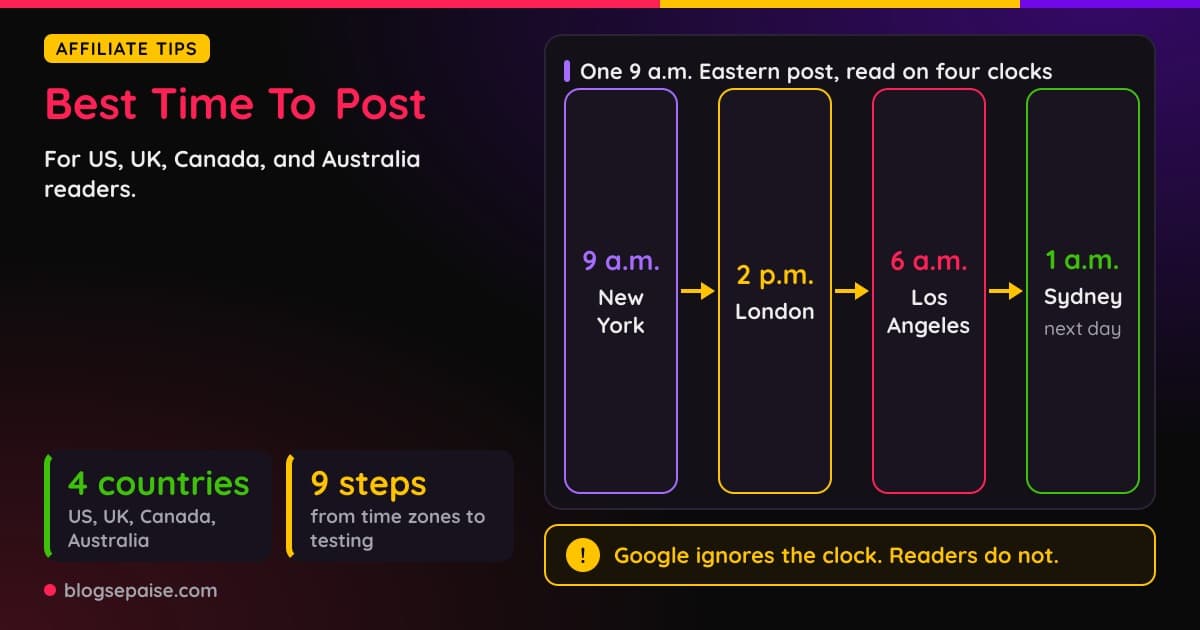 Best Time To Post For US, UK, Canada And Australia Audiences