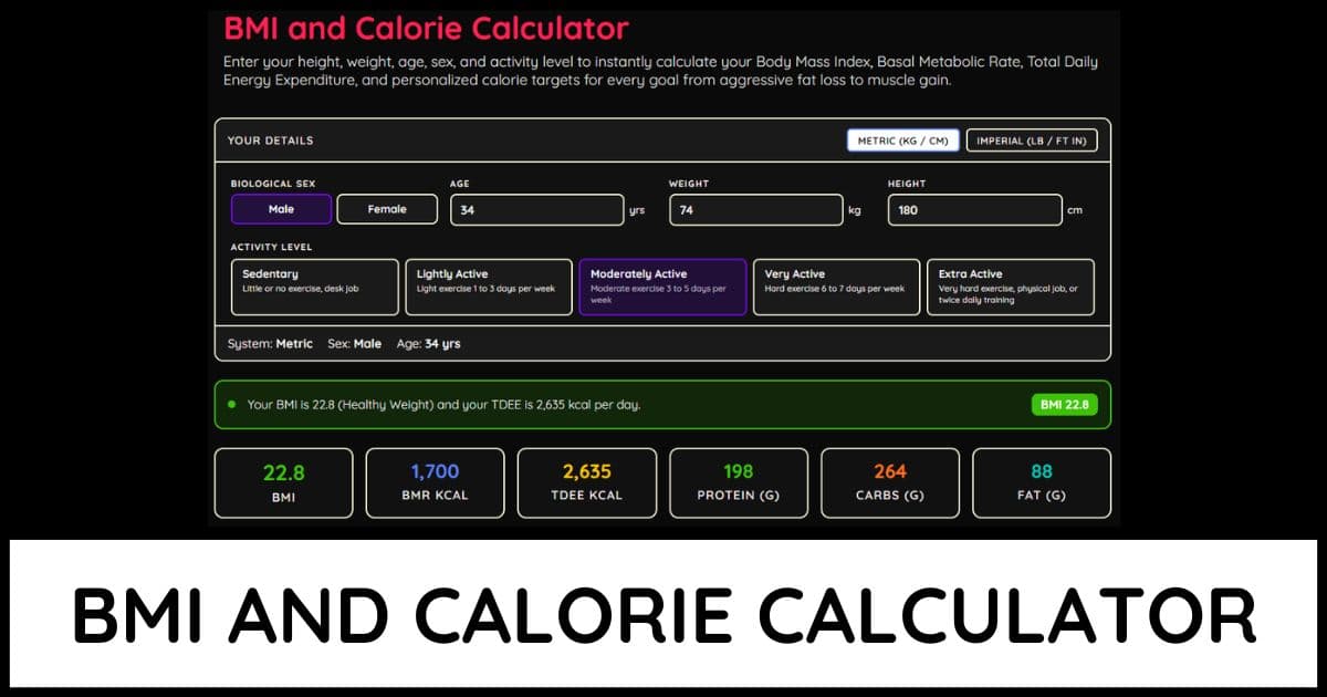 BMI & Calorie Calculator
