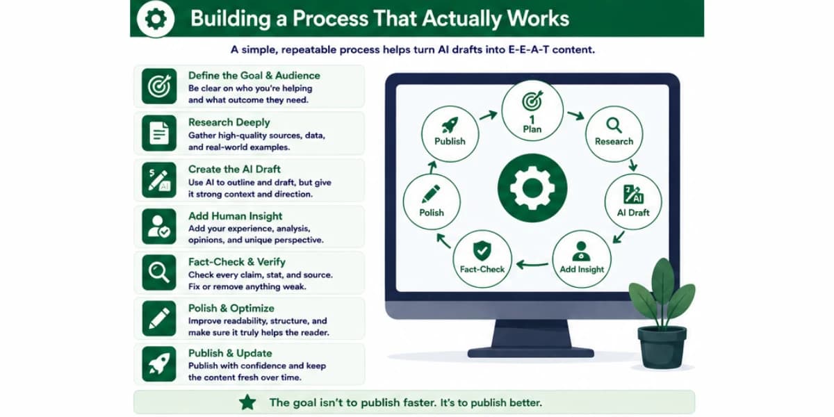 Building a process that works for AI content