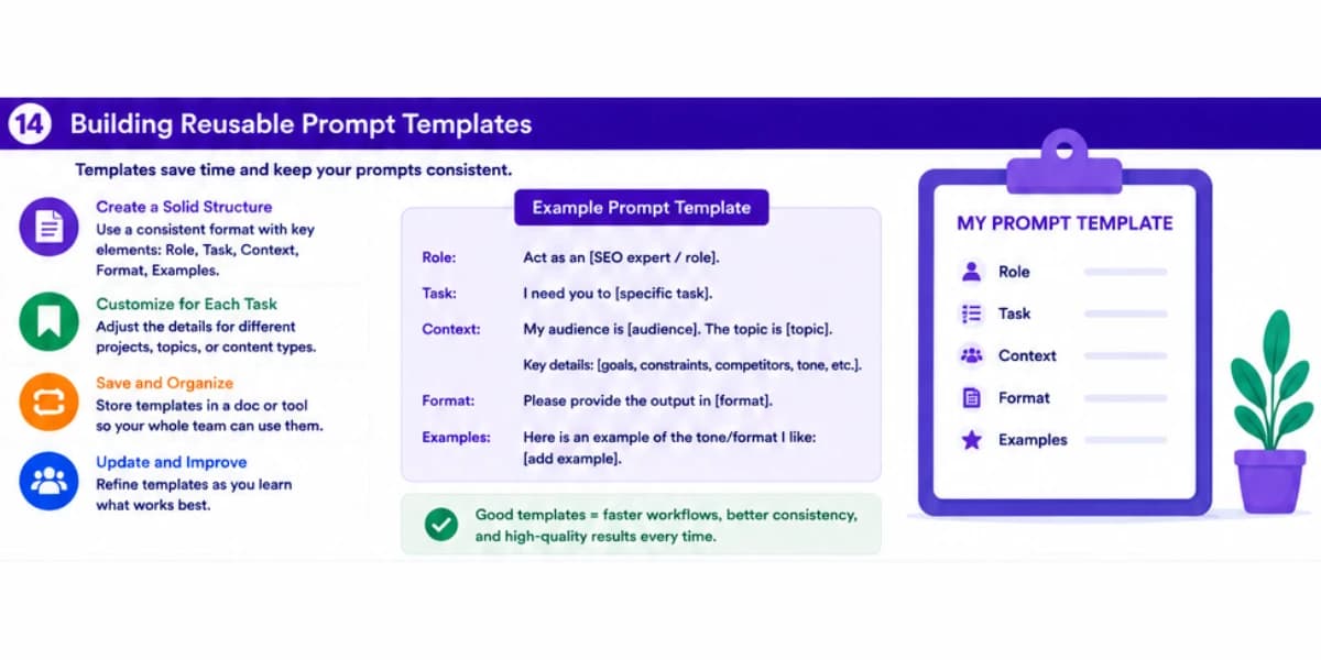 Building reusable prompt templates