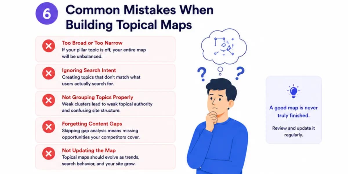Common mistakes when building topical maps