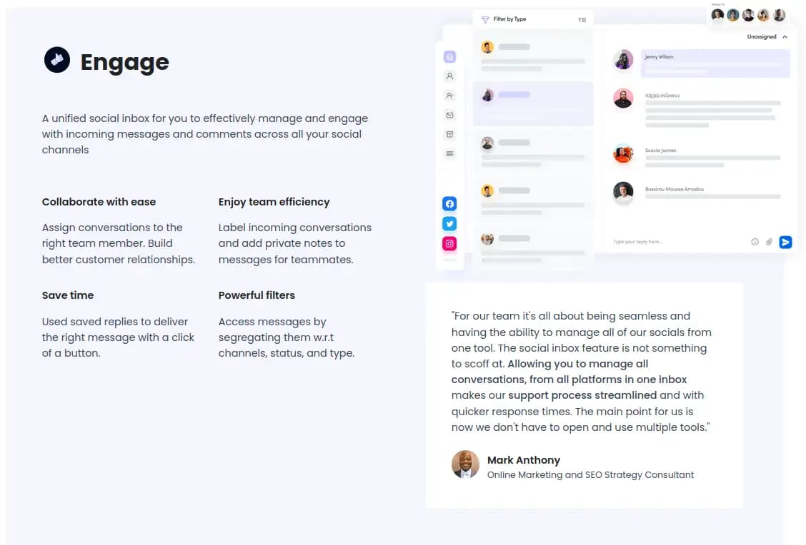 ContentStudio Social Inbox