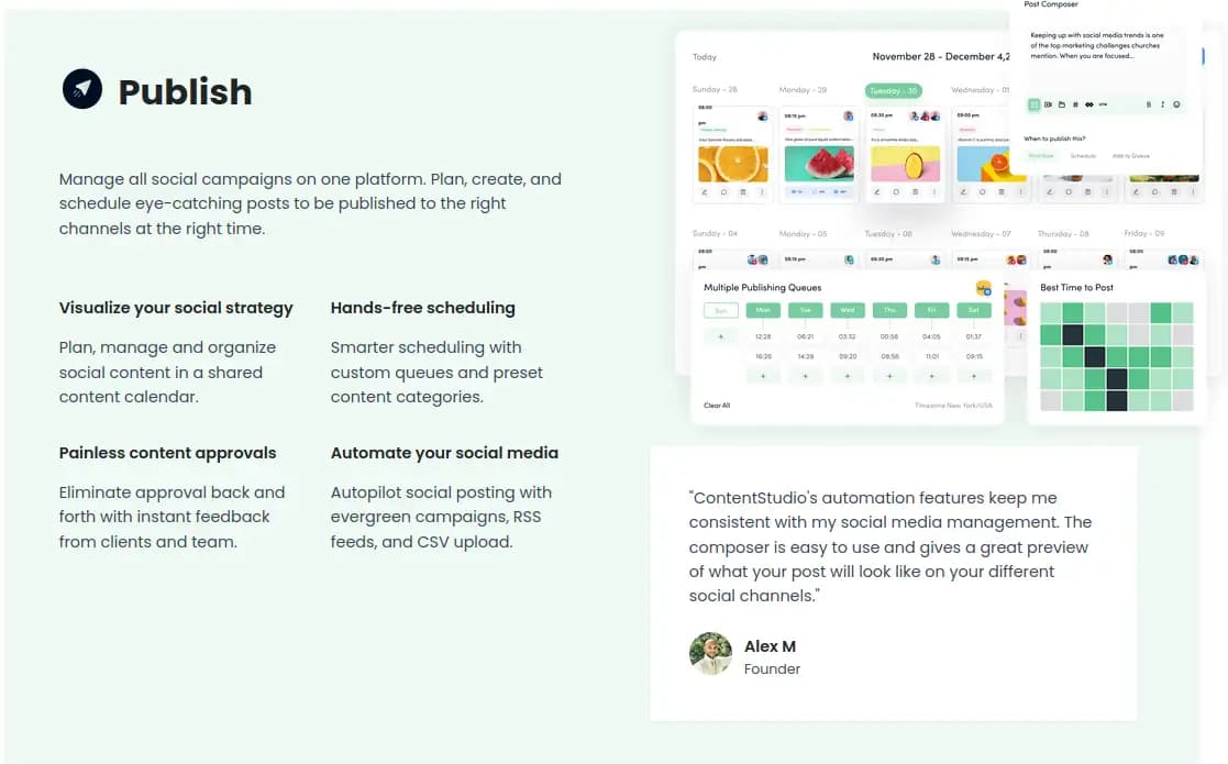 ContentStudio Publish Feature