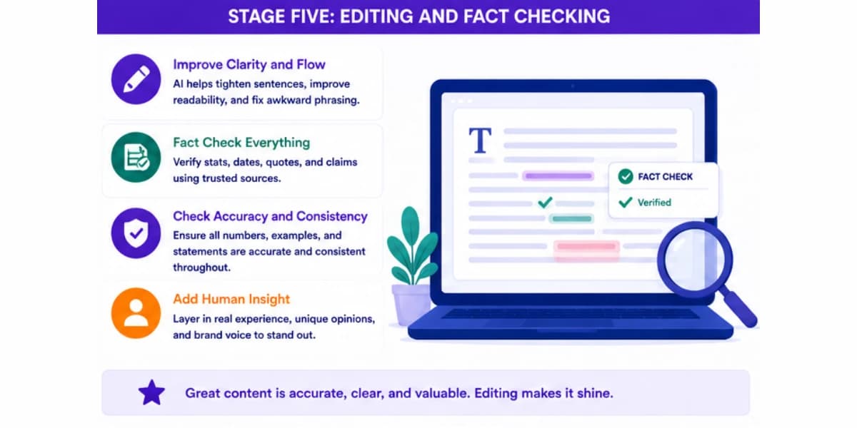 Editing and fact checking