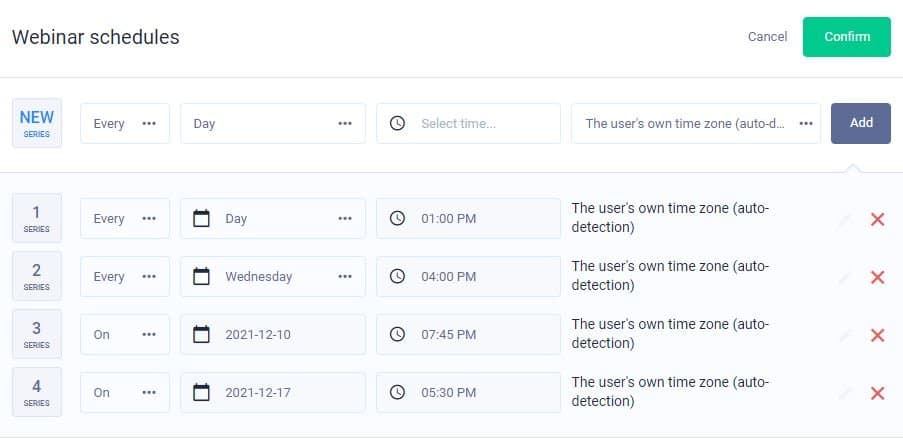 EverWebinar Flexible Scheduling