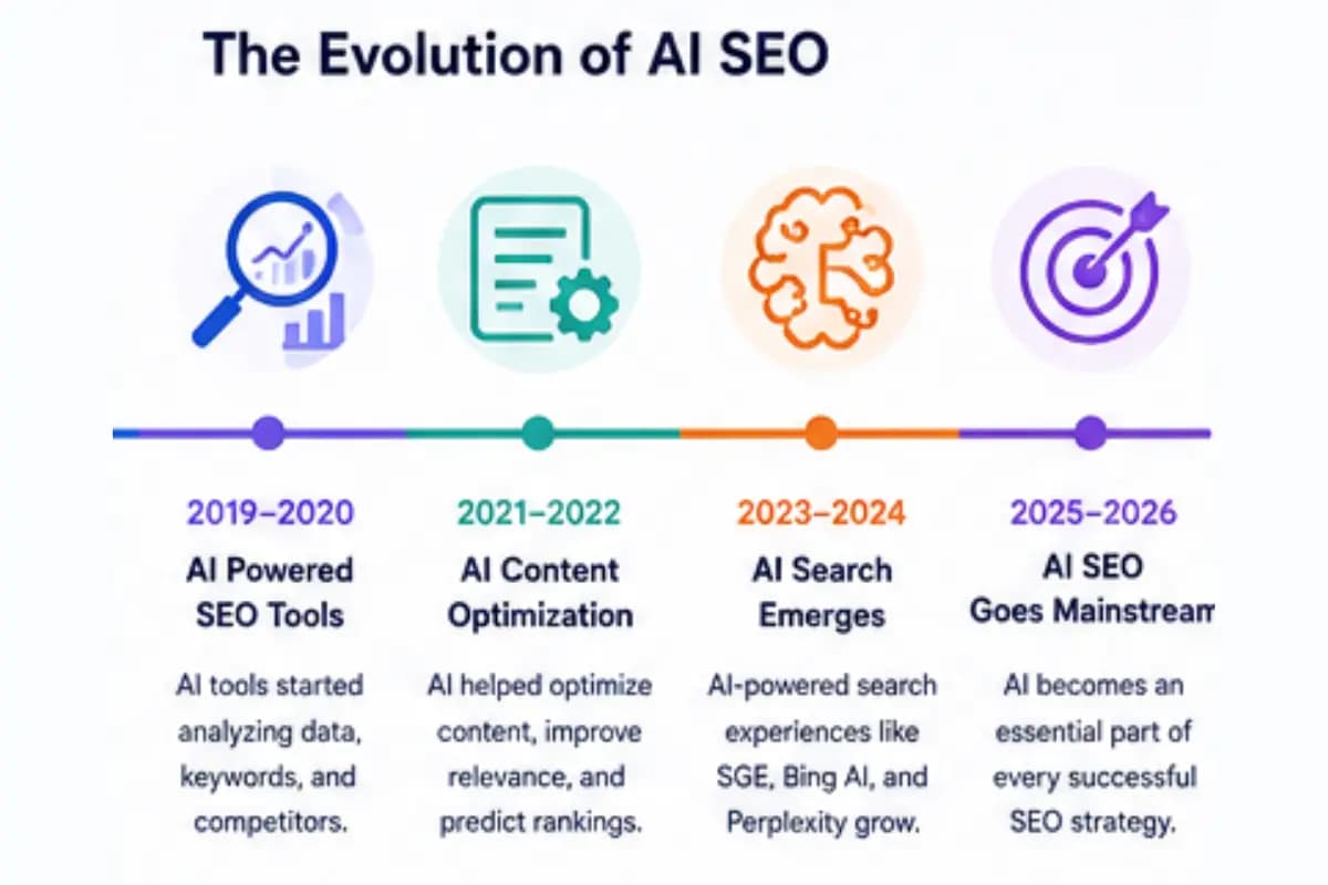 Evolution of AI SEO over time