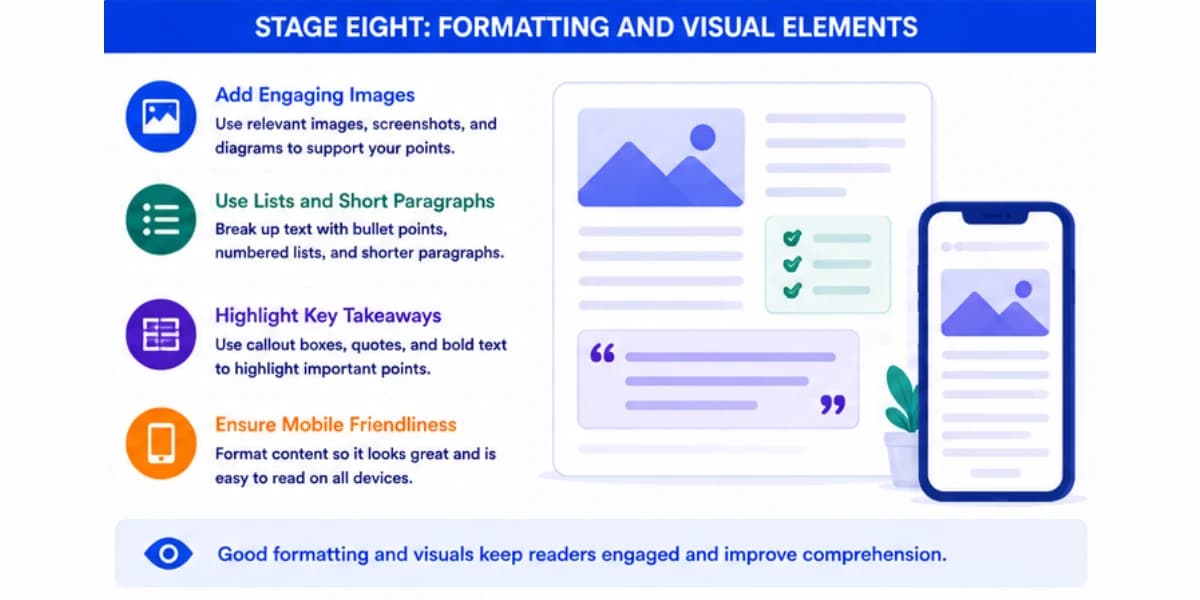 Formatting and visual elements