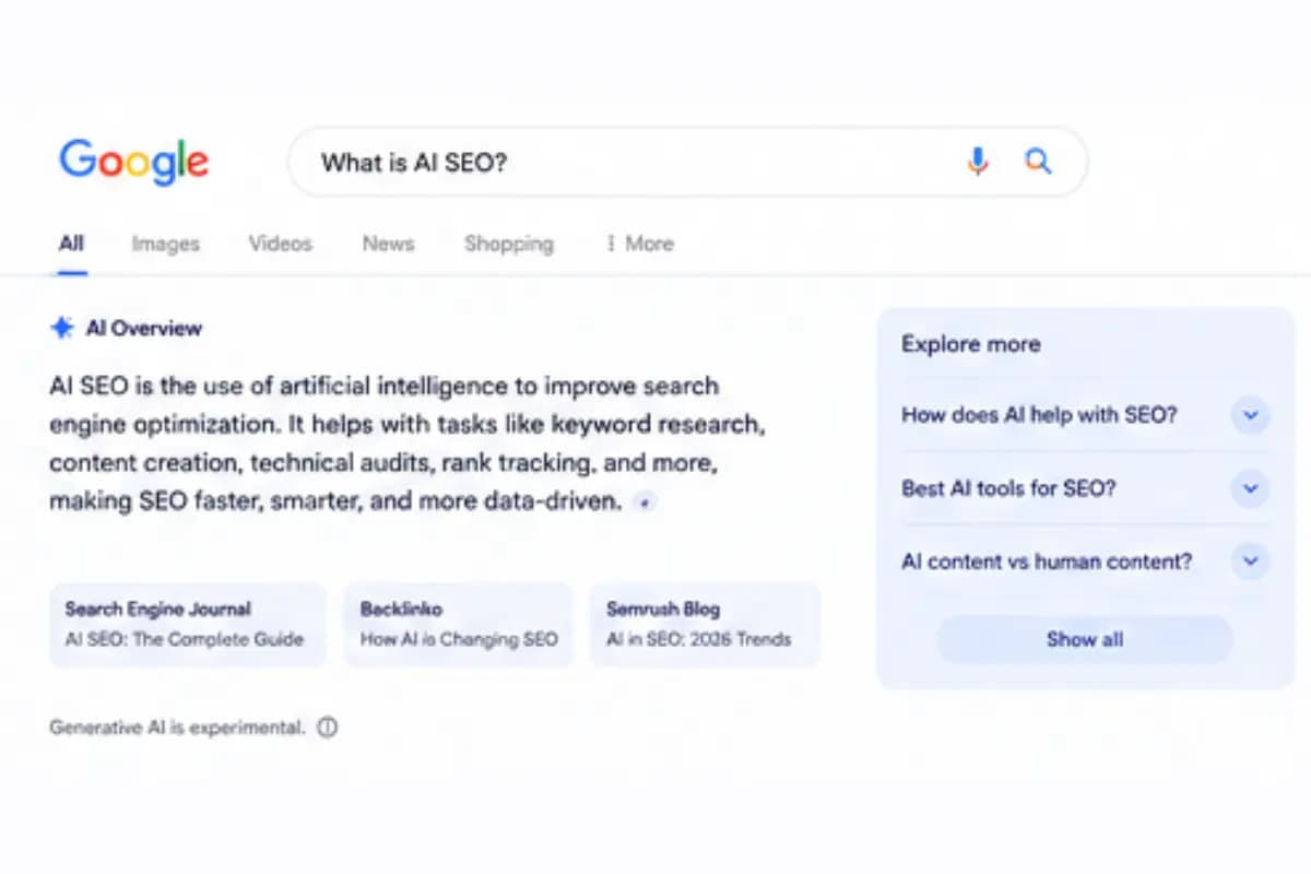Google AI Overviews in search results
