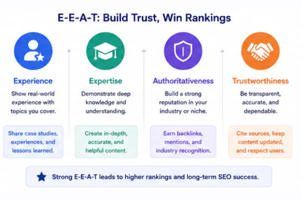 Google ranks expertise and trustworthy content