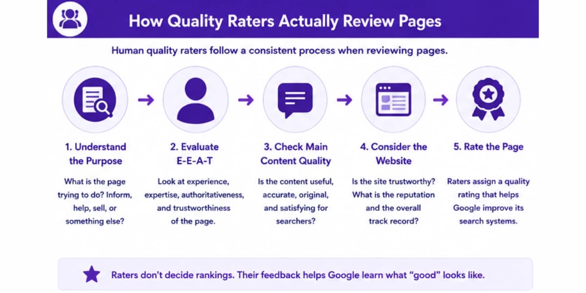 How quality raters review pages