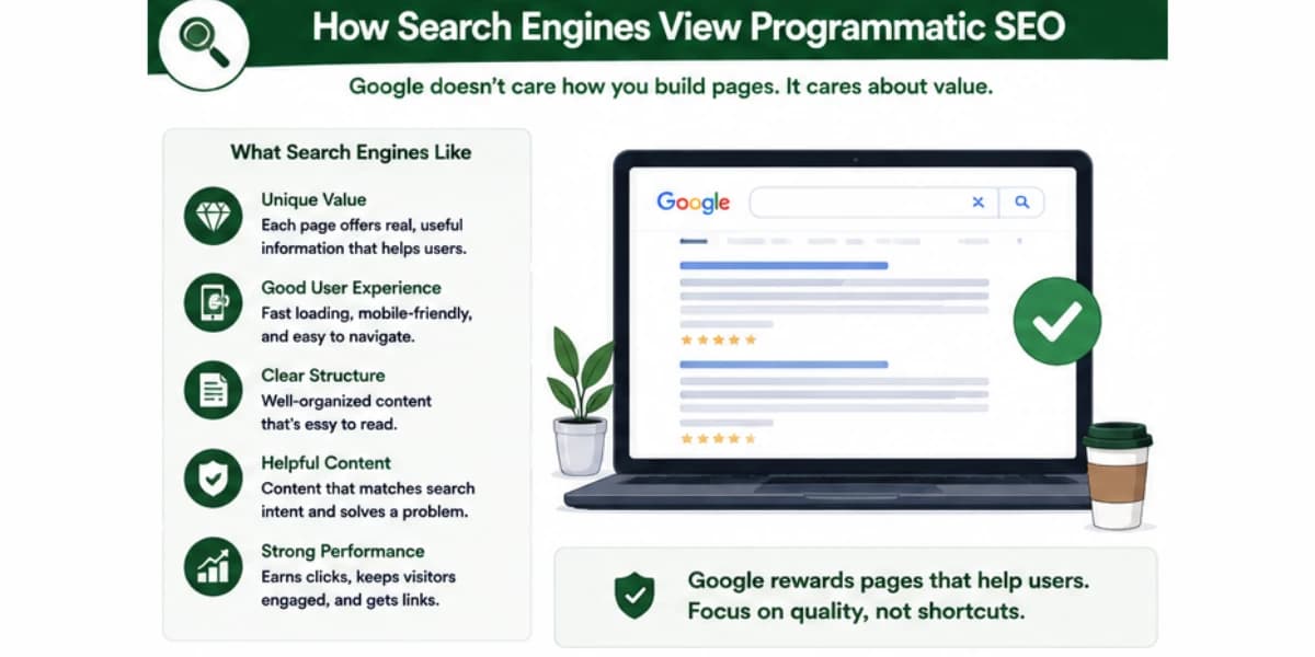 How search engines view programmatic SEO