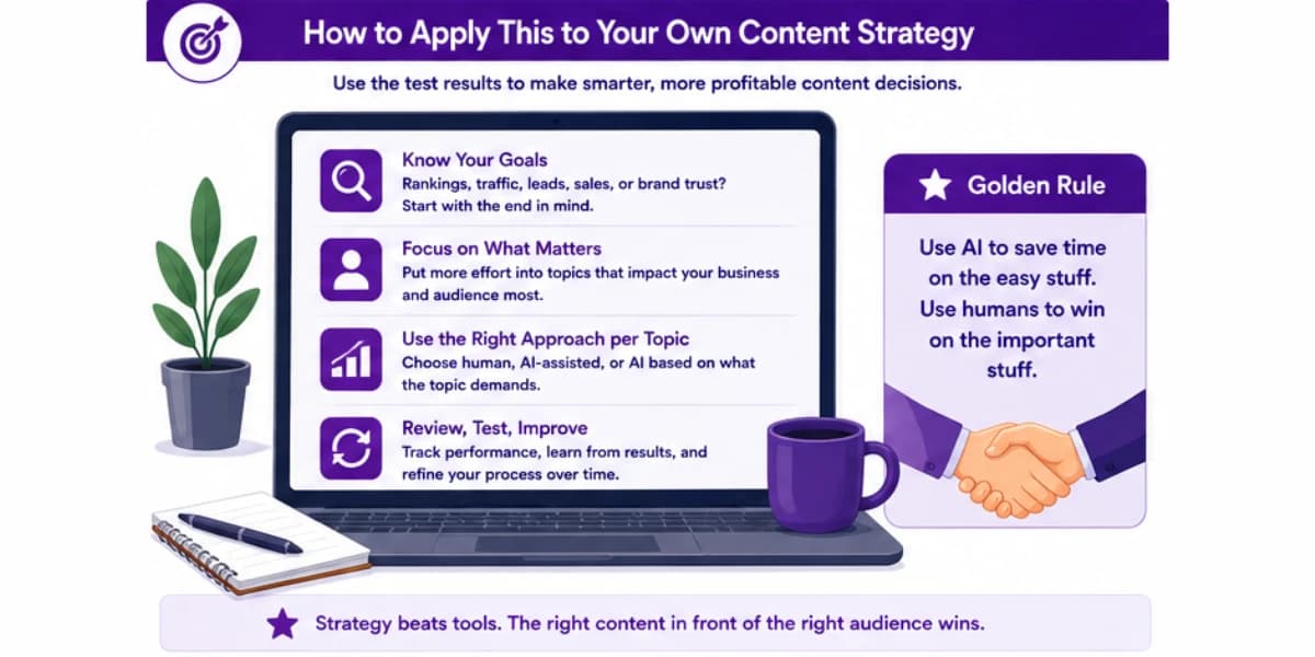 How to apply AI vs human content results to your strategy