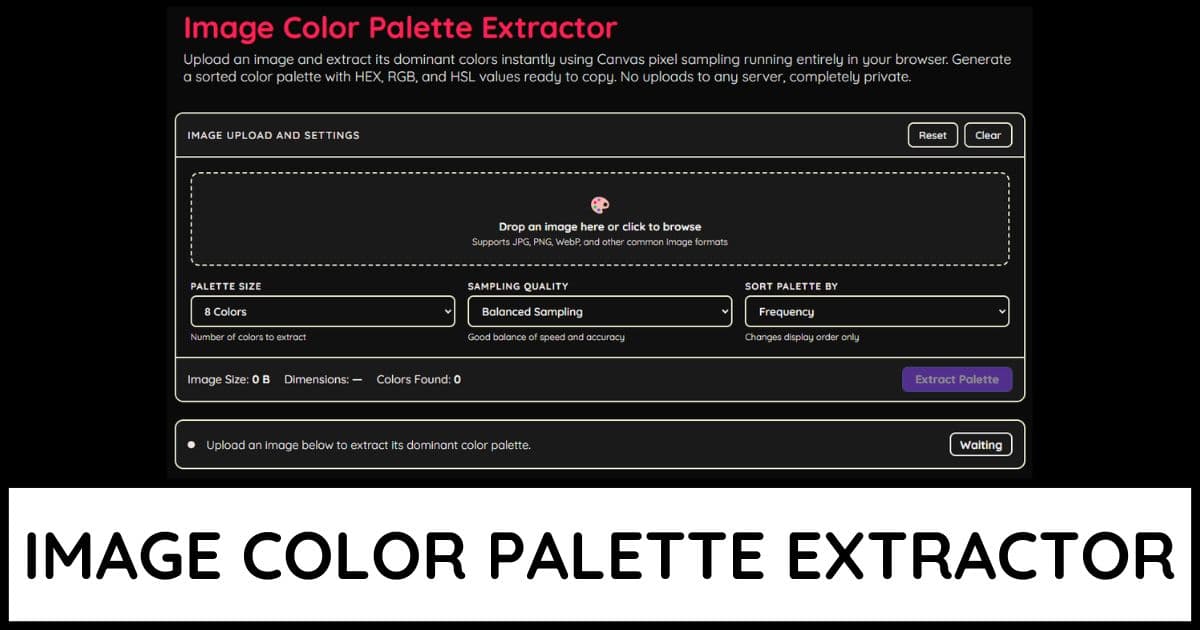Image Palette Extractor