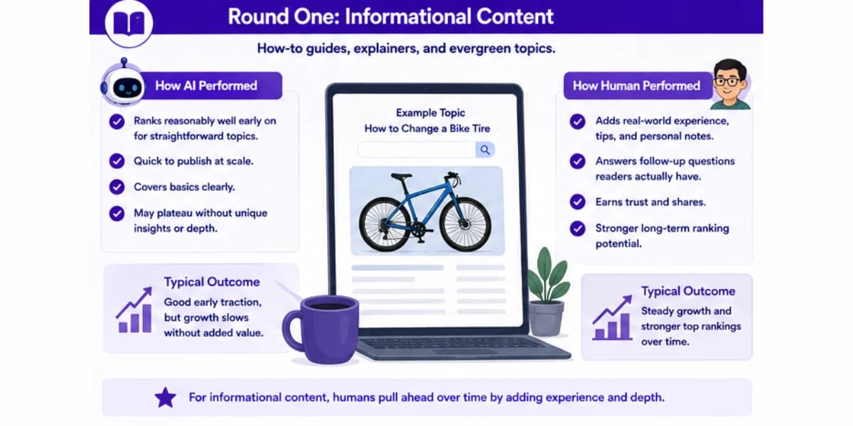 Informational content AI vs human comparison