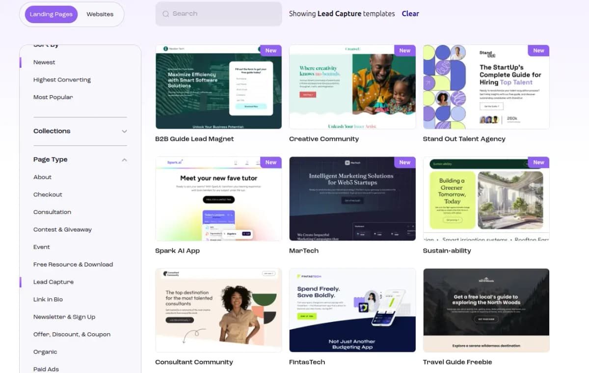 leadpages review features lead generation