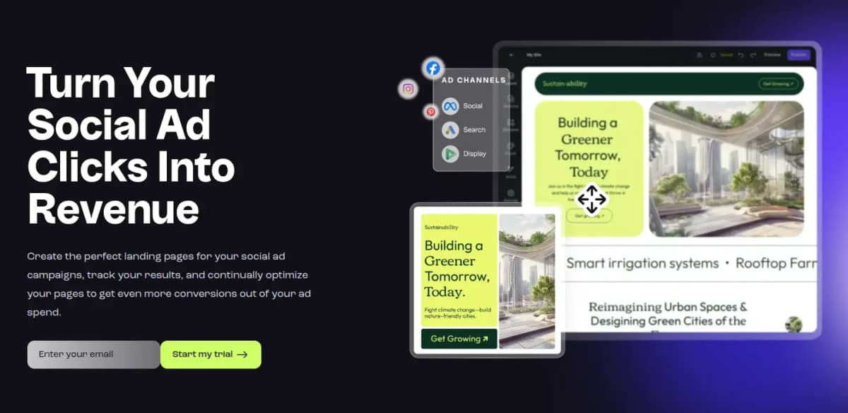 leadpages review use cases social media ads