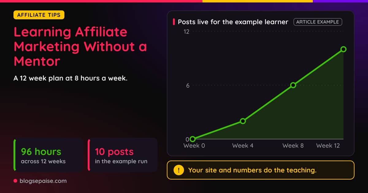 Learning affiliate marketing without a mentor: the self-study path