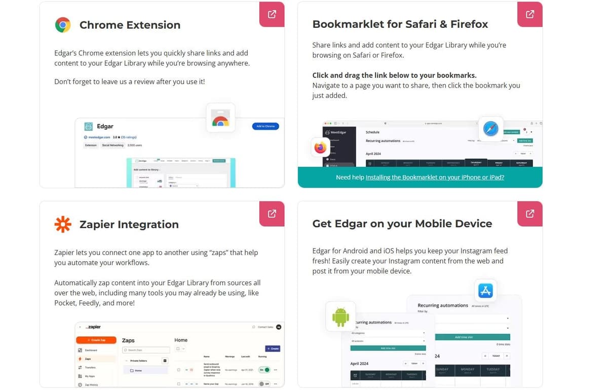 MeetEdgar Integrations