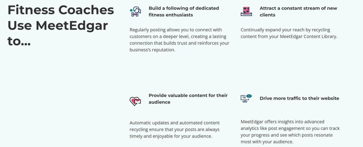 MeetEdgar Solutions for Coaches and Consultants