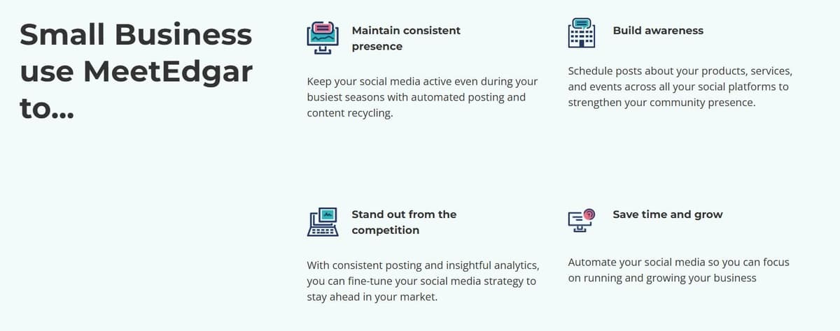 MeetEdgar Solutions for Small Businesses