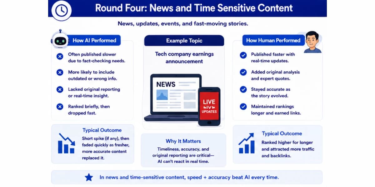 News content AI vs human comparison
