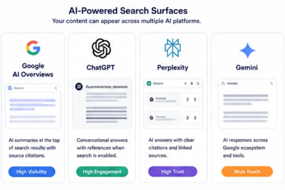 Optimizing content for AI search surfaces