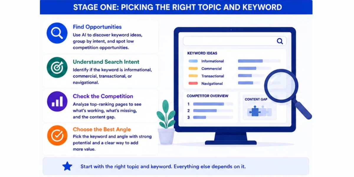 Picking right topic and keyword