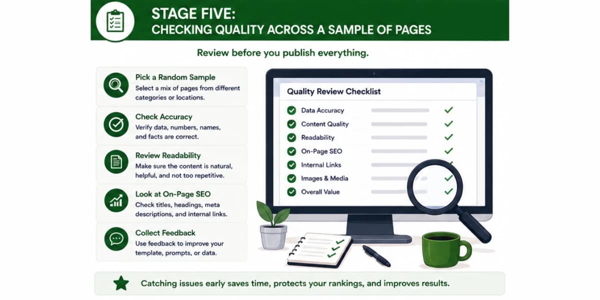 Programmatic SEO with AI workflow stage five
