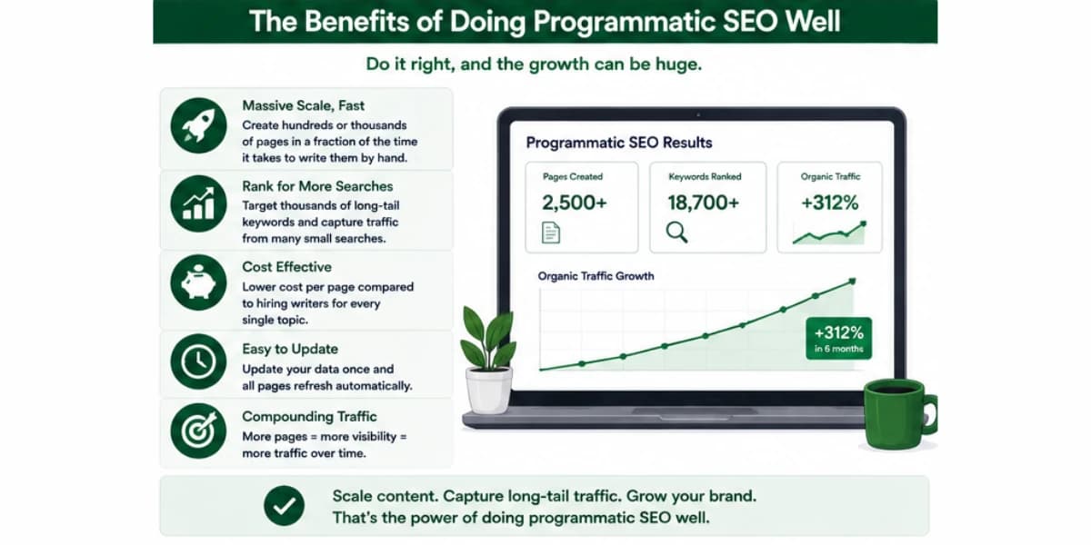 Programmatic SEO benefits