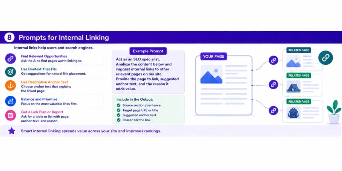 Prompts for internal linking