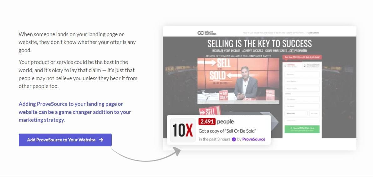 ProveSource Lead Generation Use Case