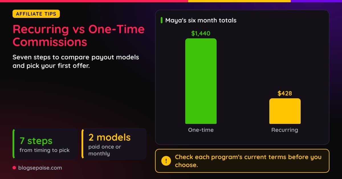 Recurring Vs One-Time Commissions: Which Payout Model Fits You