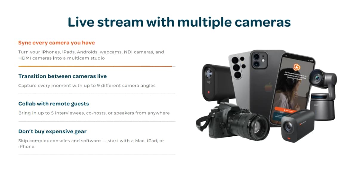 Switcher Studio Multicamera