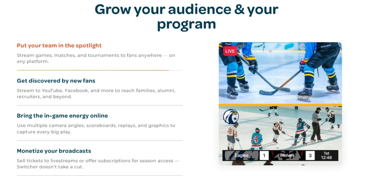Switcher Studio for Sports