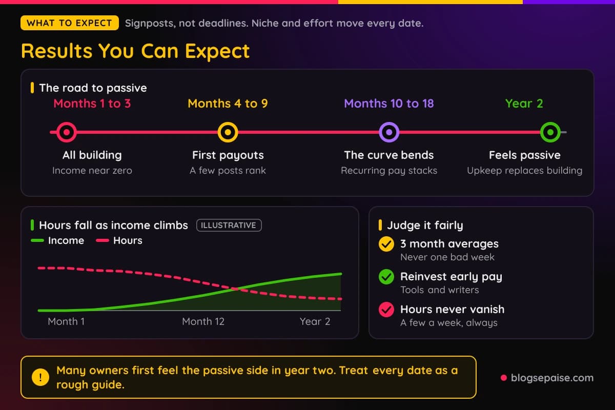 The realistic timeline for passive affiliate income